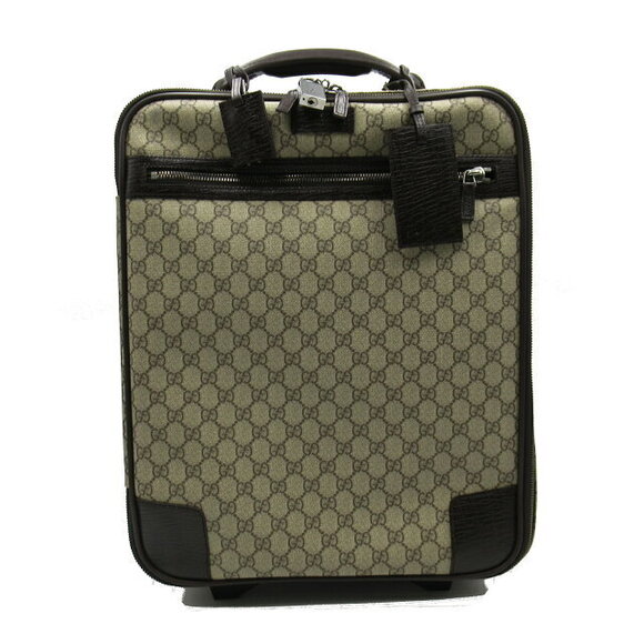 Gucci Handbags - Gucci wheeled Carry On bag canvas brown